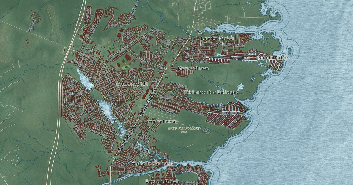 Map of Lacey, New Jersey