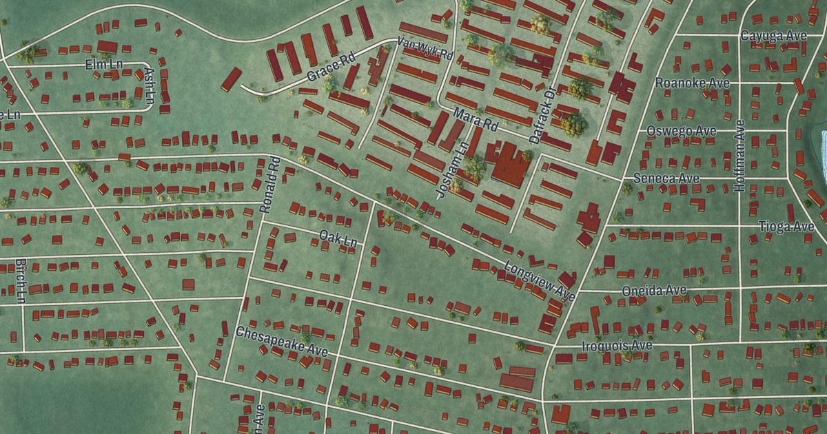 Map of Lake Hiawatha, New Jersey