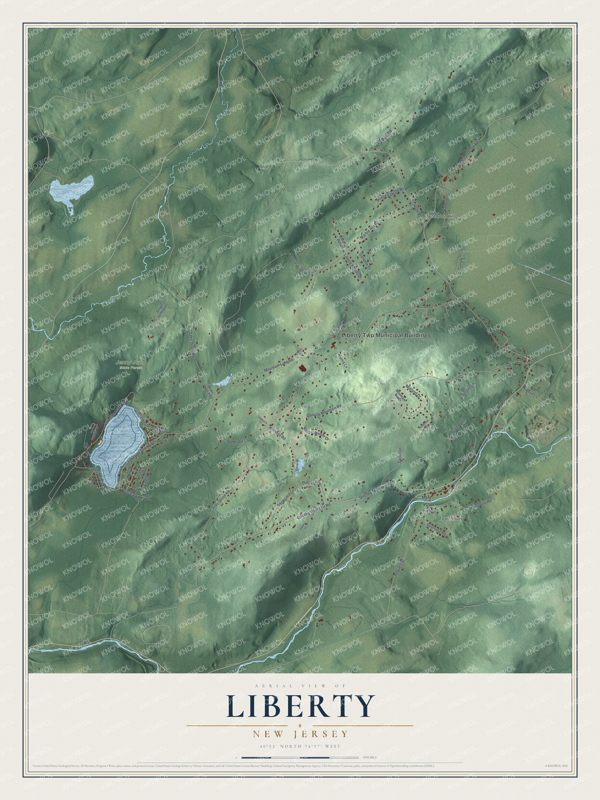 Watermarked full-map preview of Liberty, New Jersey