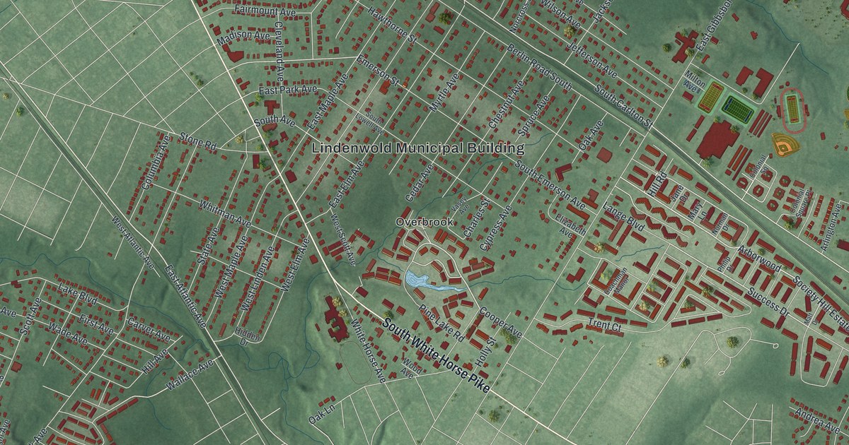 Map of Lindenwold, New Jersey