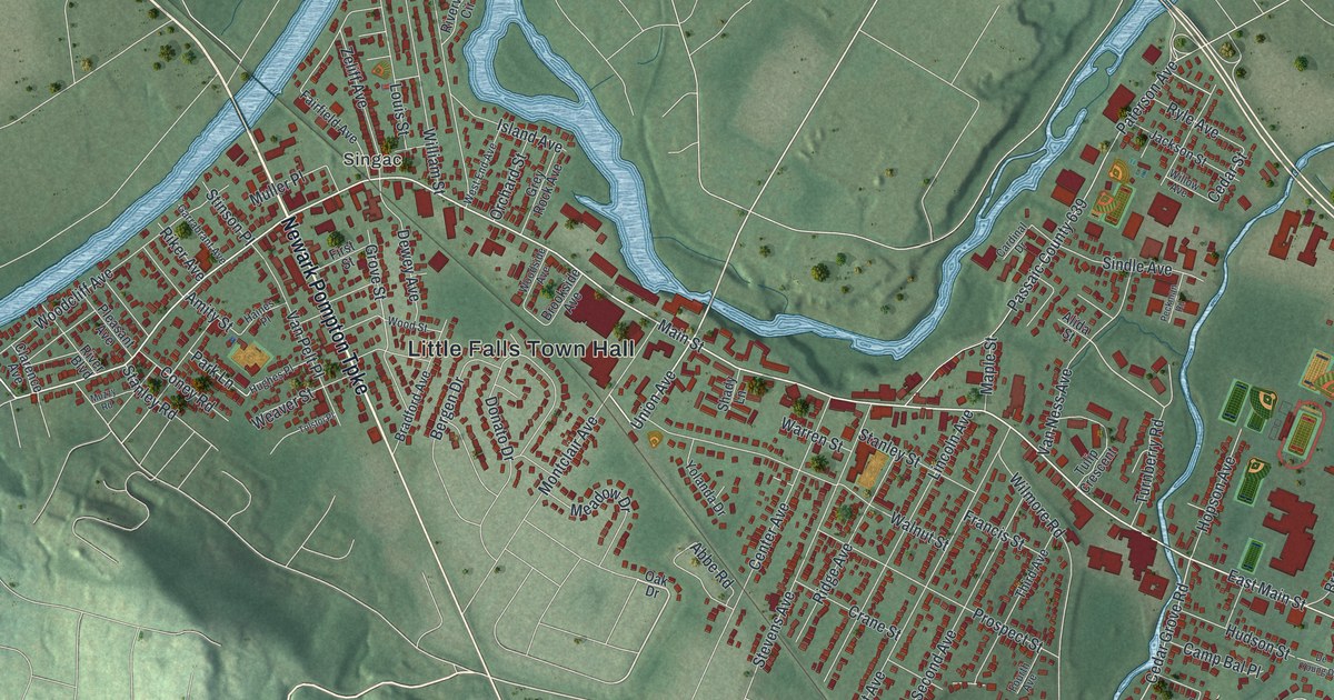 Map of Little Falls, New Jersey