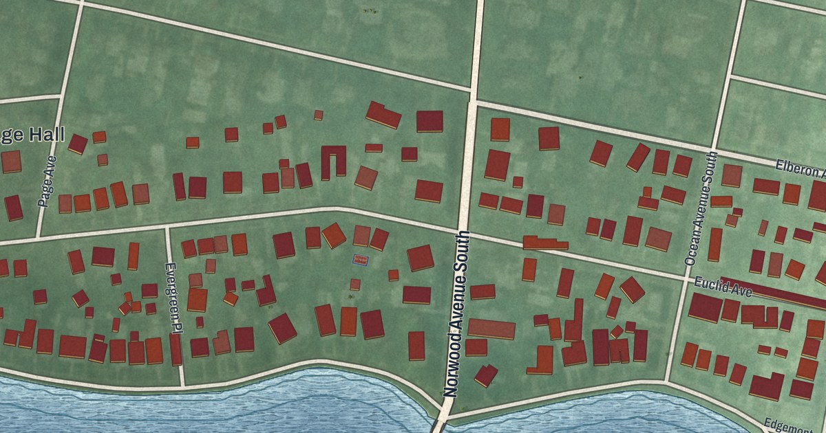Map of Loch Arbour, New Jersey