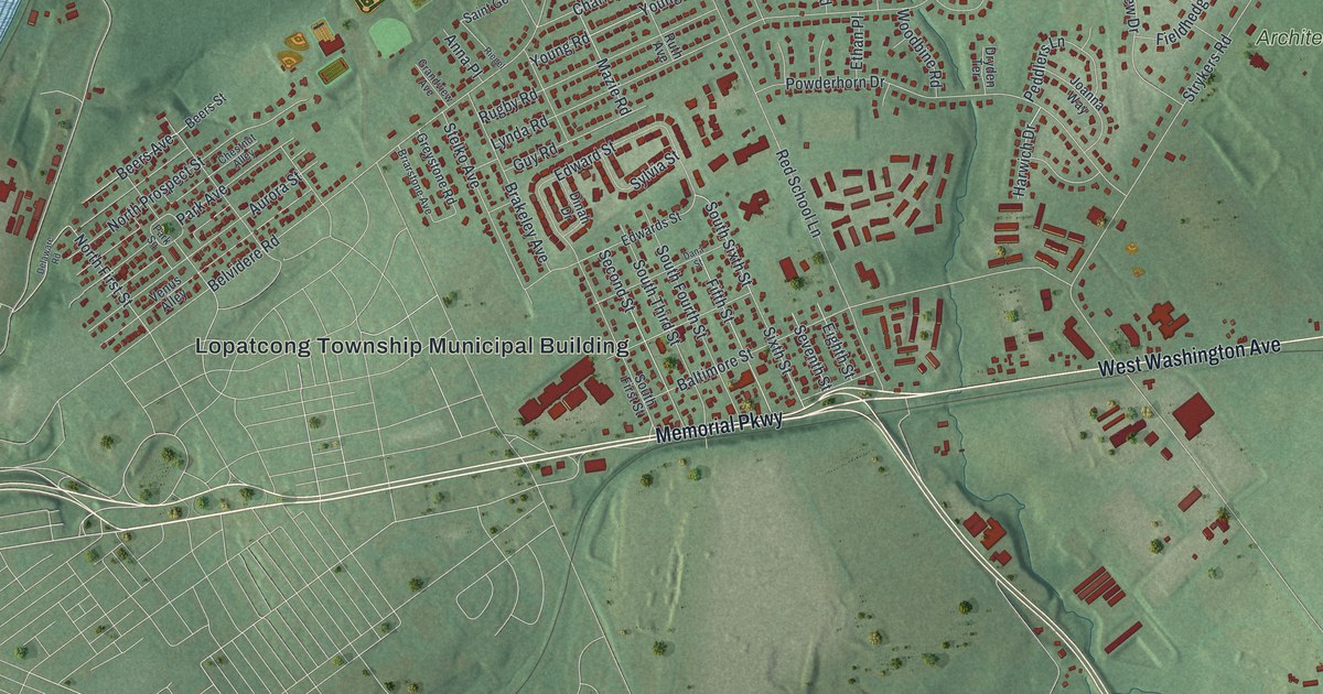 Map of Lopatcong, New Jersey