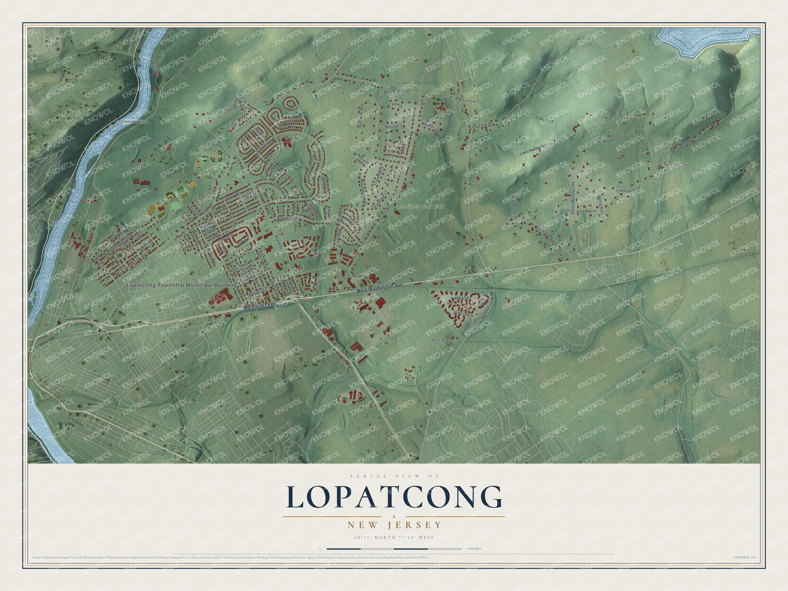 Watermarked full-map preview of Lopatcong, New Jersey