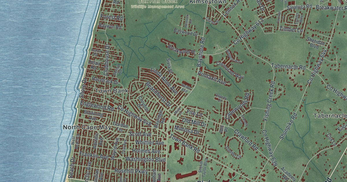 Map of Lower, New Jersey