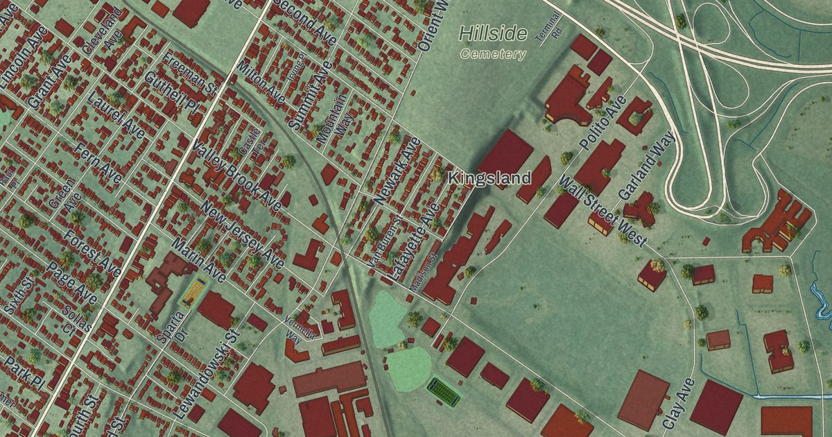 Map of Lyndhurst, New Jersey