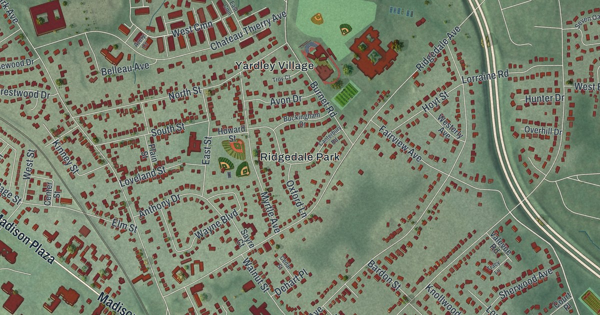 Map of Madison, New Jersey