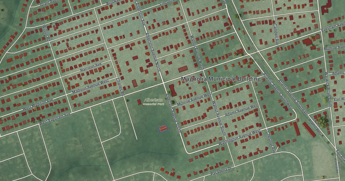 Map of Magnolia, New Jersey