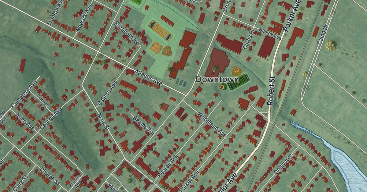 Map of Manasquan, New Jersey
