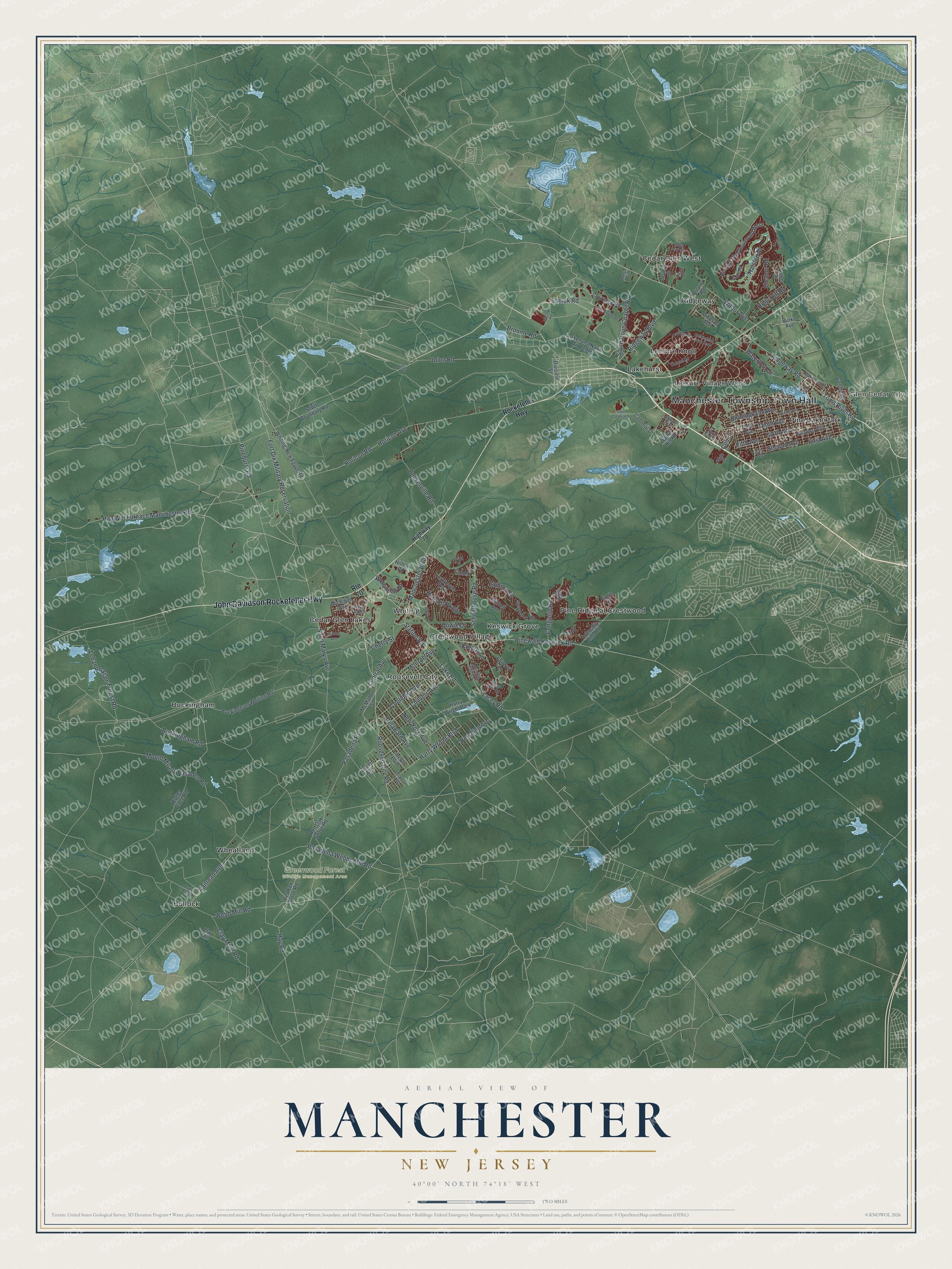 Watermarked full-map preview of Manchester, New Jersey