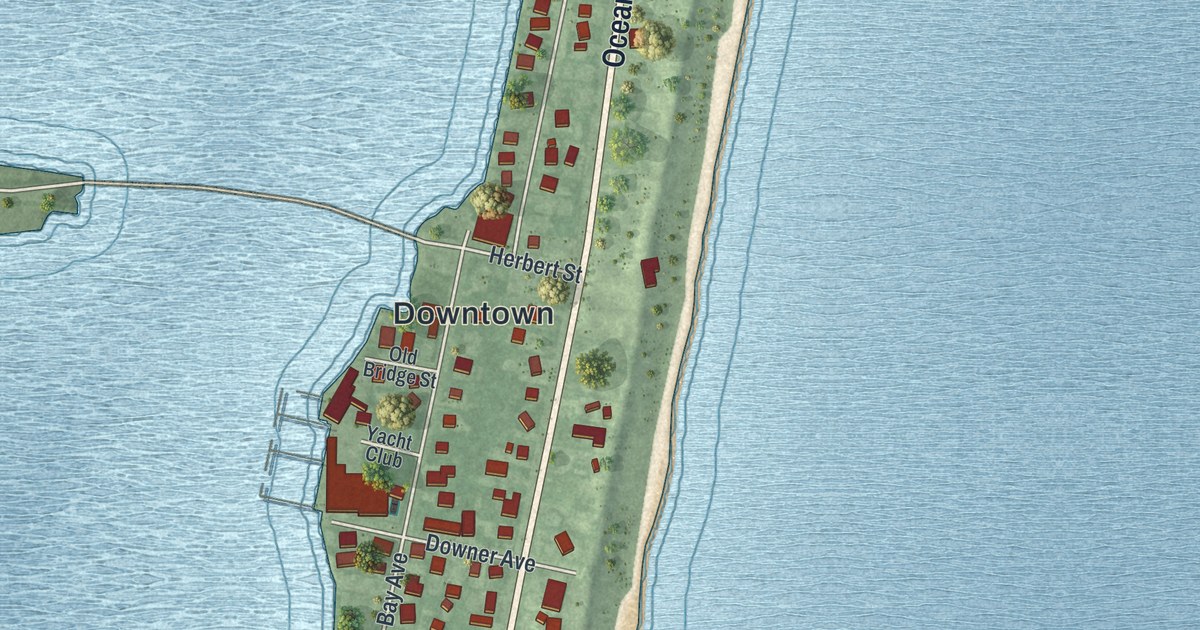 Map of Mantoloking, New Jersey