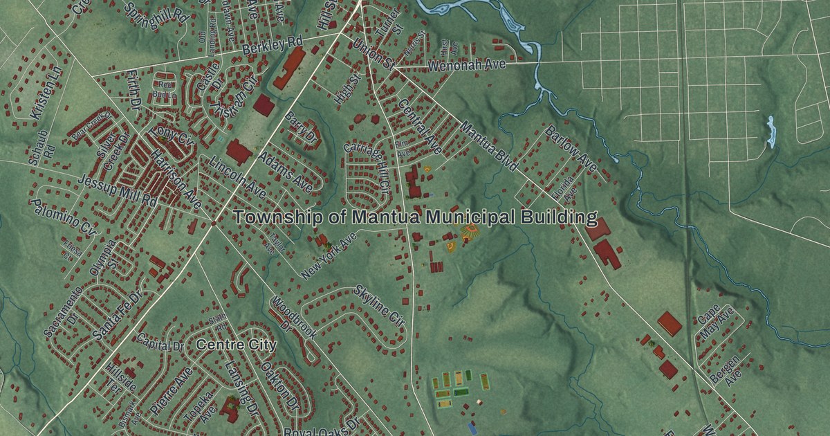 Map of Mantua, New Jersey