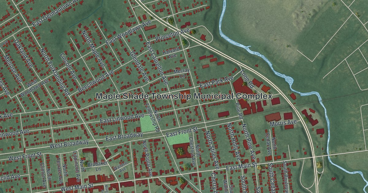 Map of Maple Shade, New Jersey