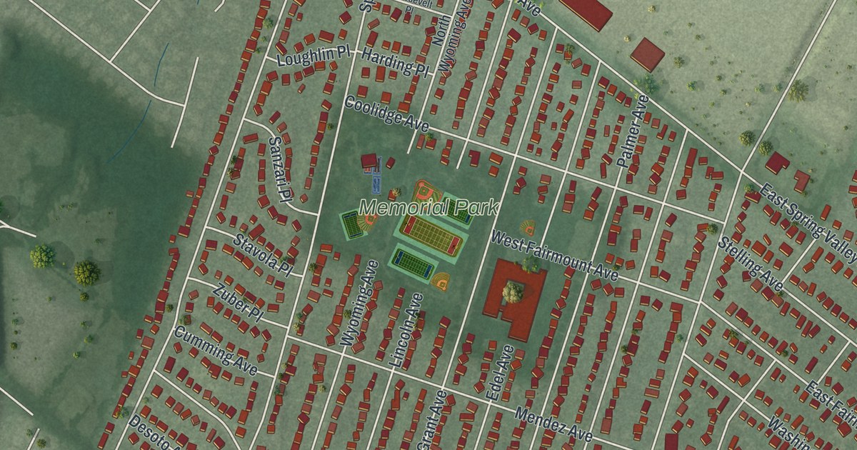 Map of Maywood, New Jersey