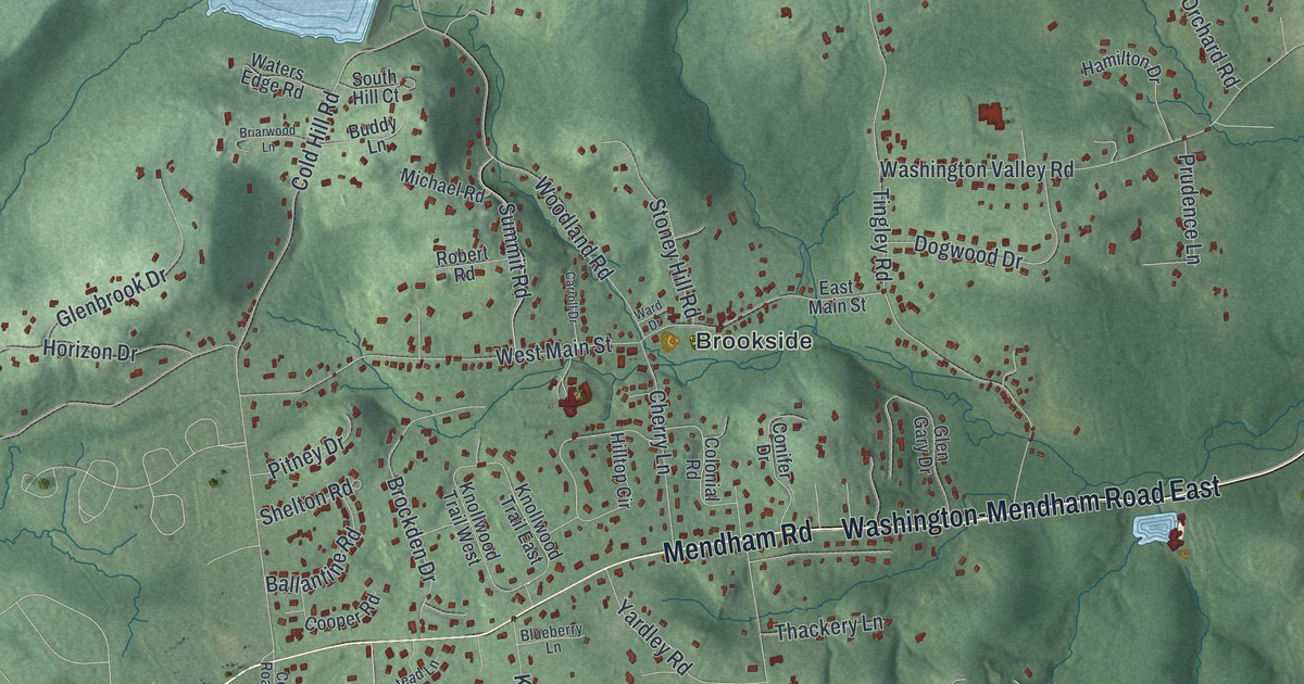 Map of Mendham, Morris County, New Jersey