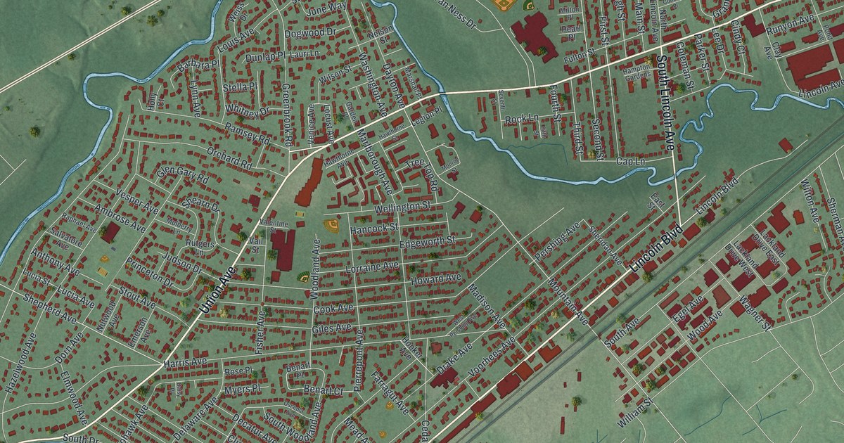 Map of Middlesex, New Jersey
