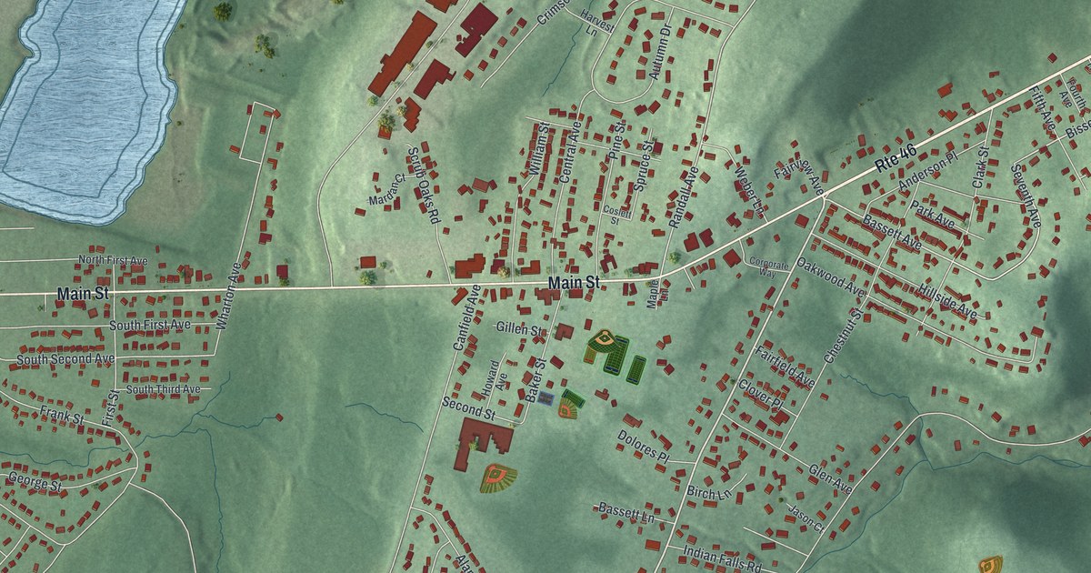 Map of Mine Hill, New Jersey