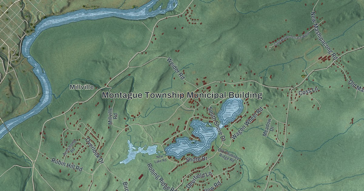 Map of Montague, New Jersey