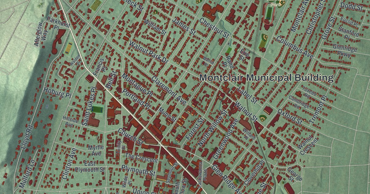 Map of Montclair, New Jersey