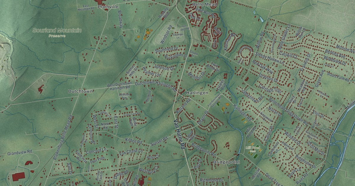 Map of Montgomery, New Jersey