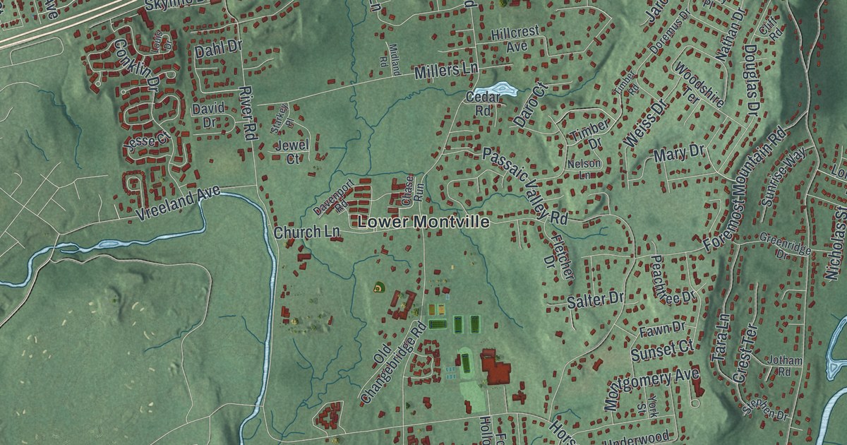 Map of Montville, New Jersey
