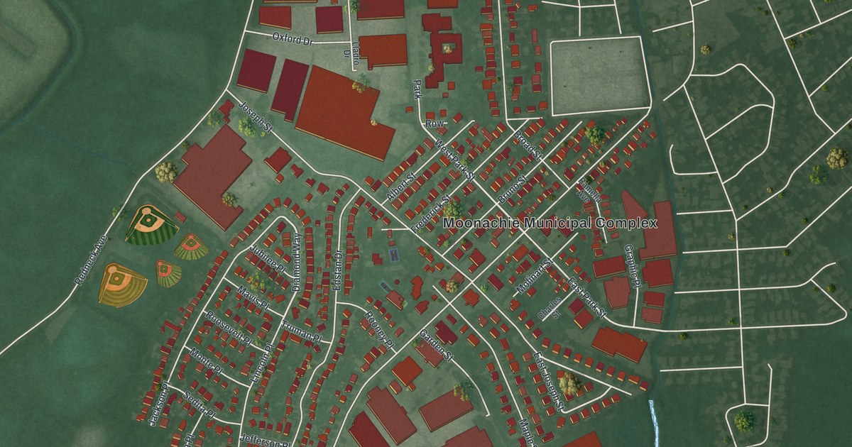 Map of Moonachie, New Jersey