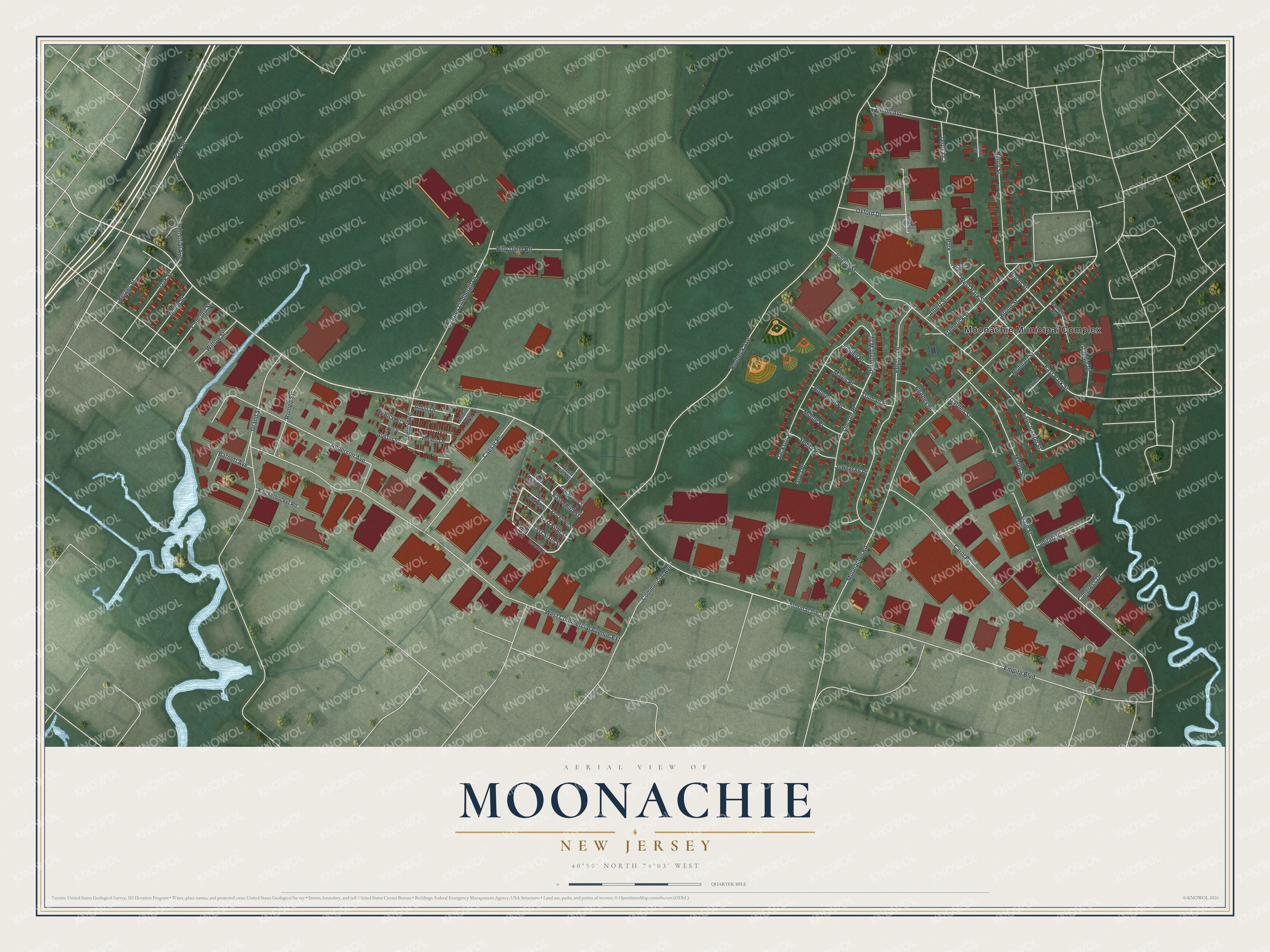 Watermarked full-map preview of Moonachie, New Jersey