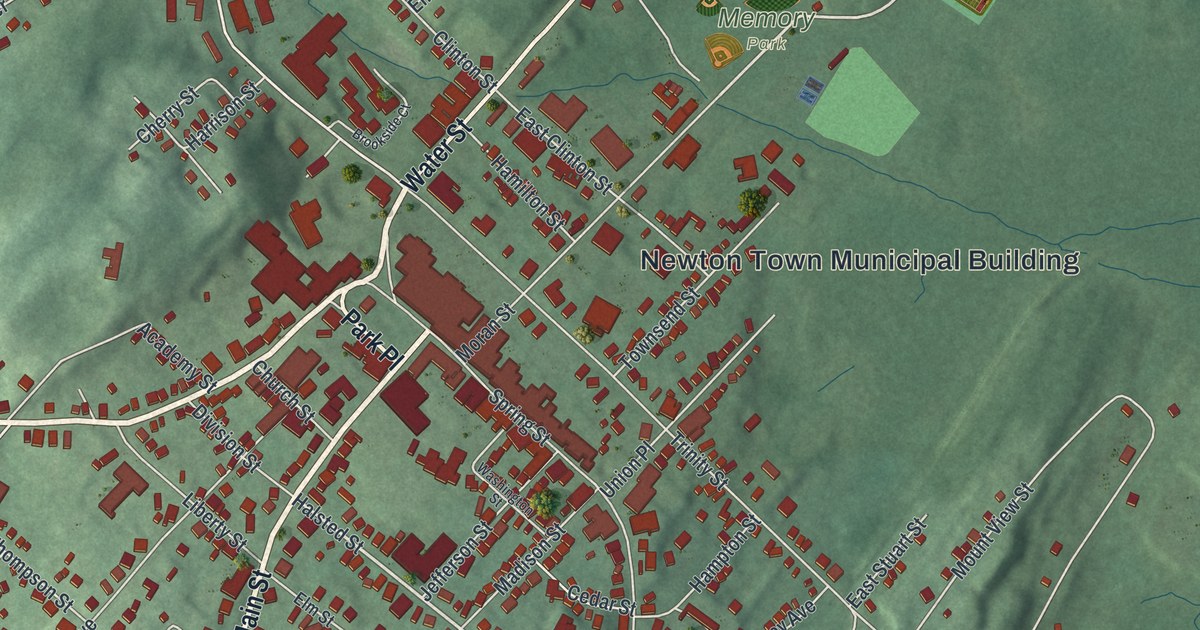 Map of Newton, New Jersey