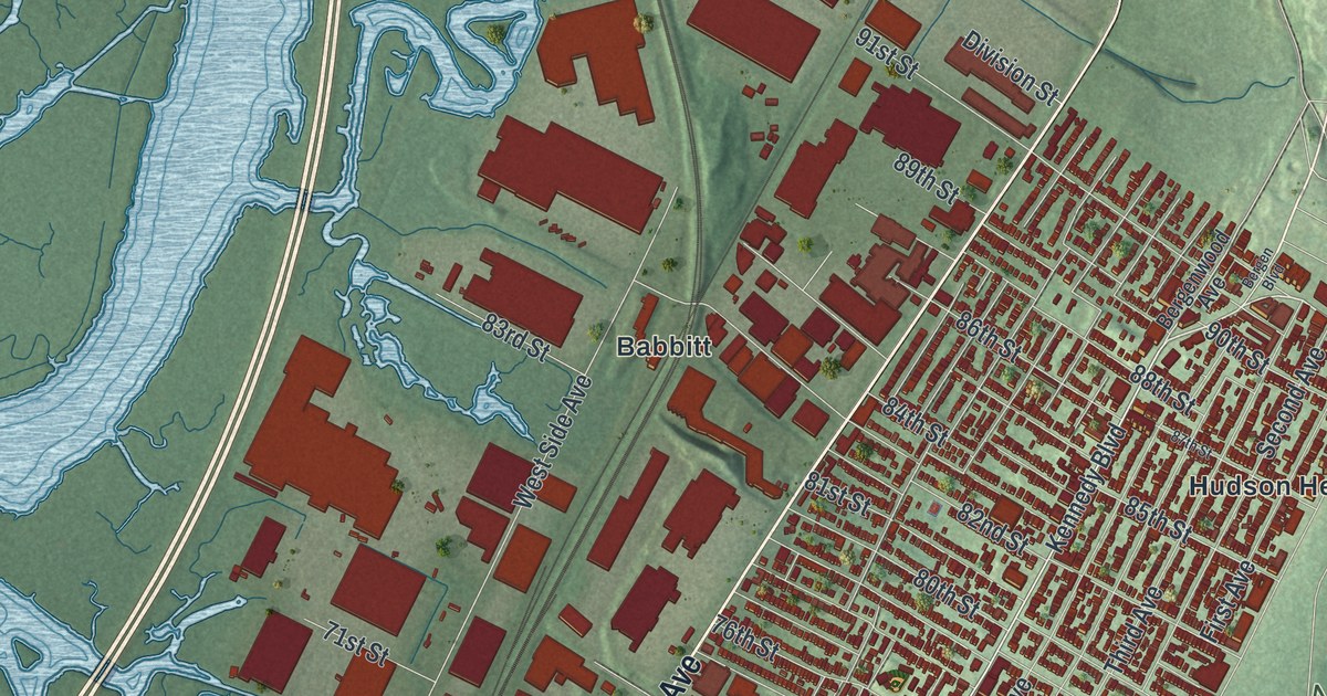 Map of North Bergen, New Jersey