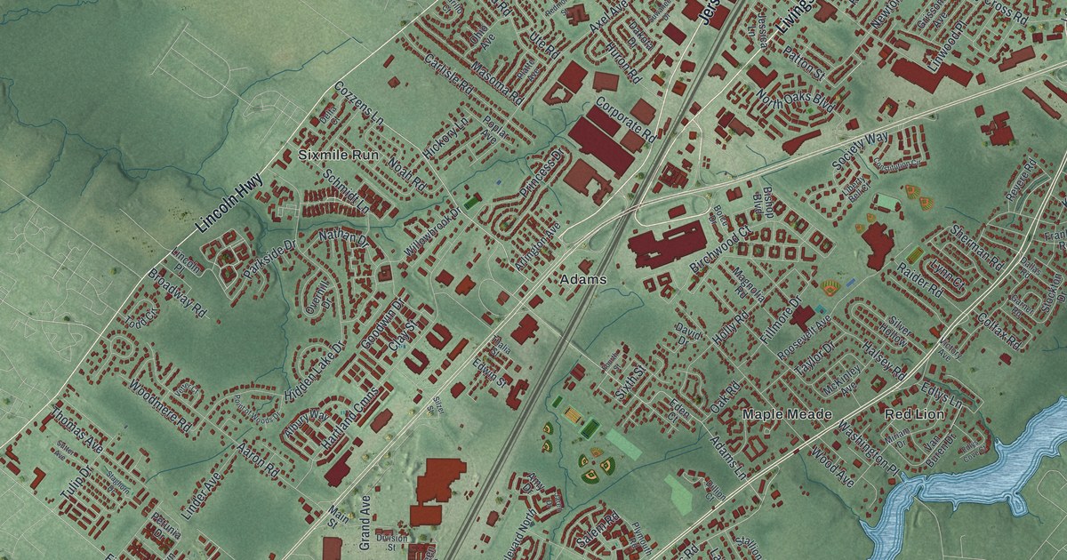 Map of North Brunswick, New Jersey