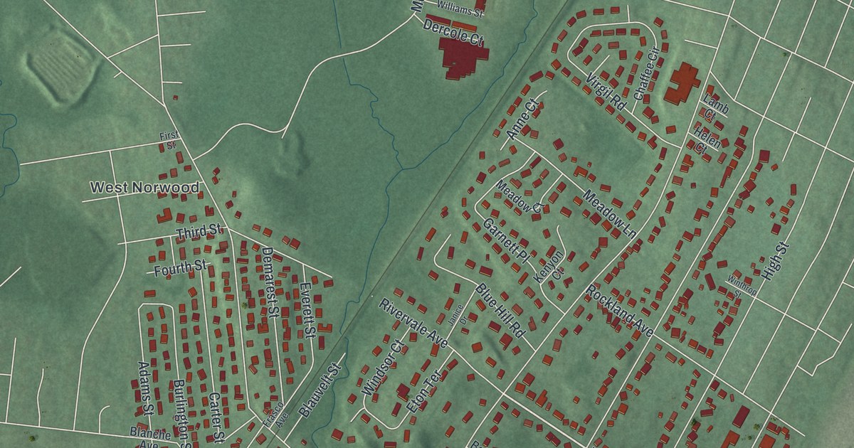 Map of Norwood, New Jersey