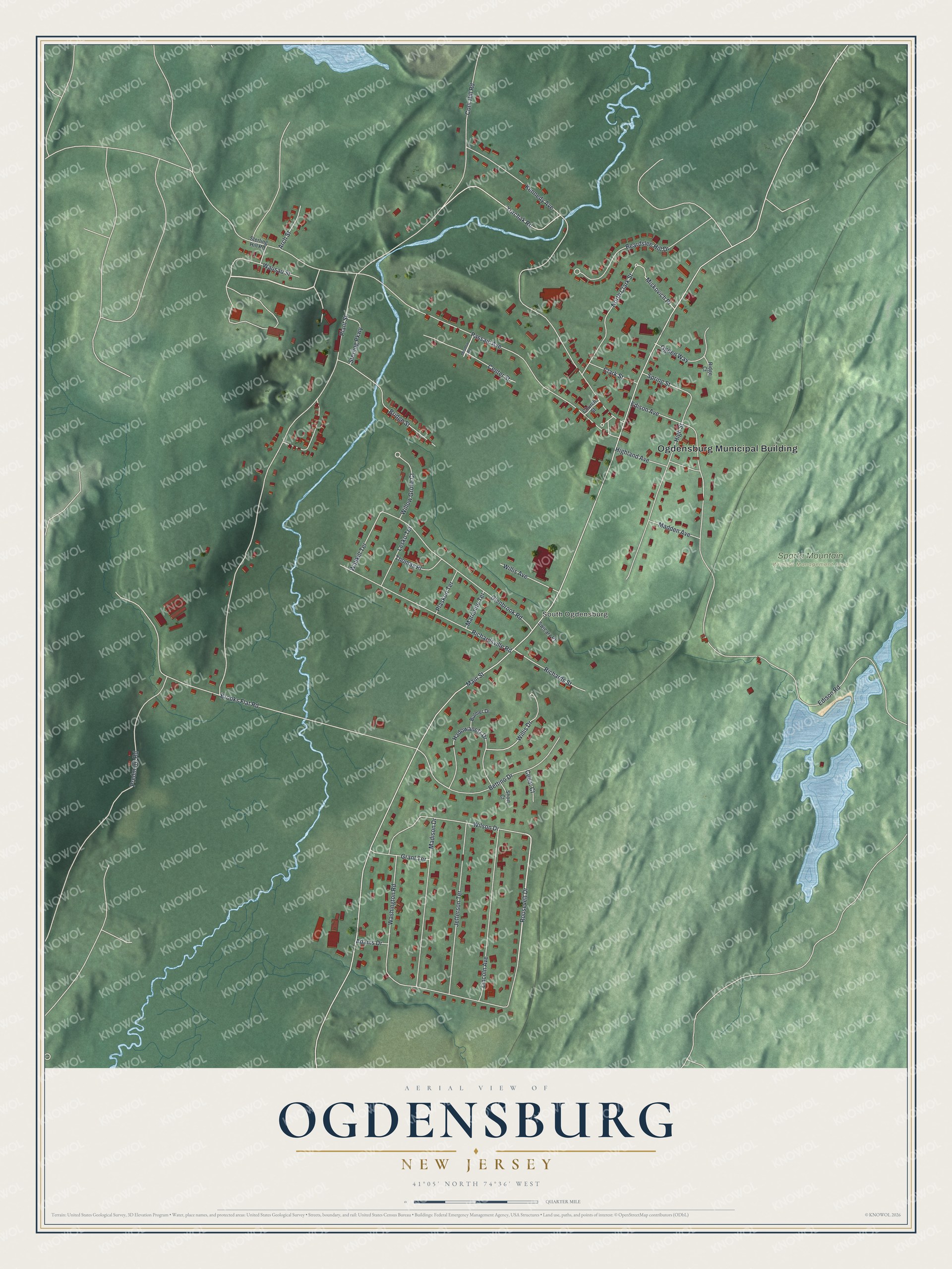 Watermarked full-map preview of Ogdensburg, New Jersey