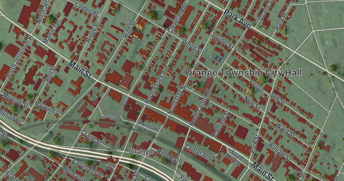 Map of Orange, New Jersey