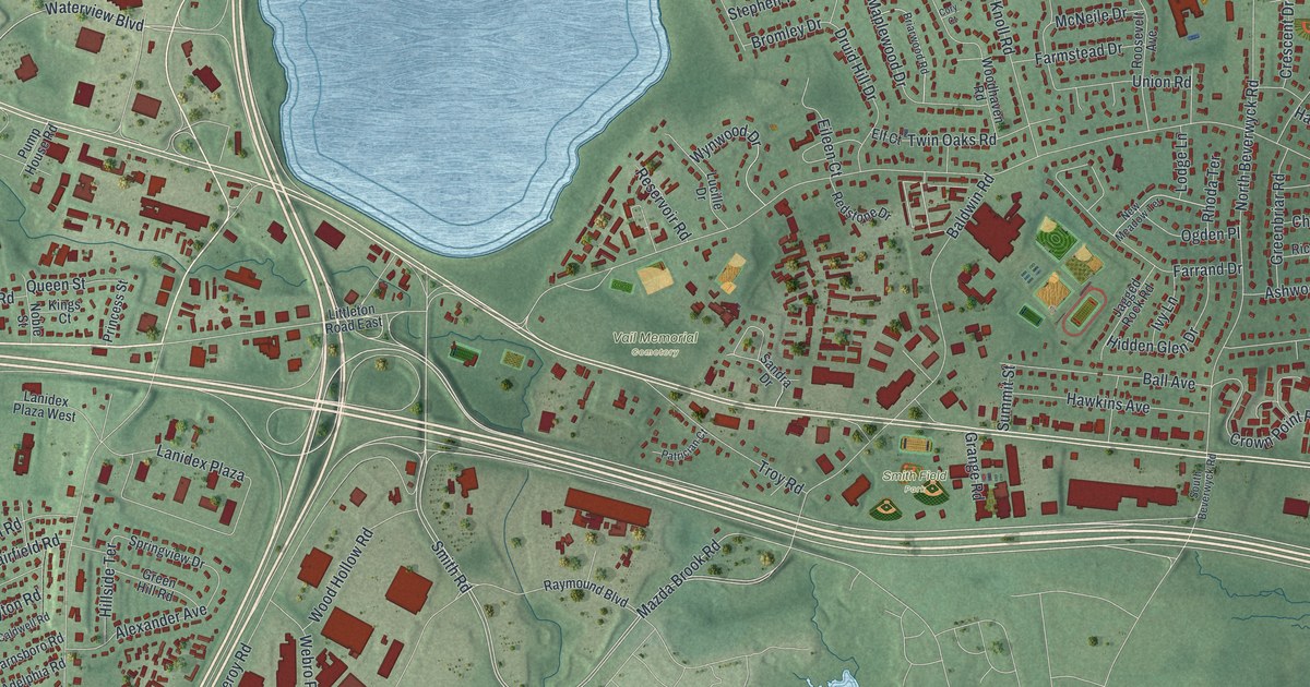 Map of Parsippany, New Jersey