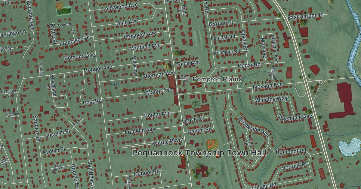 Map of Pequannock, New Jersey