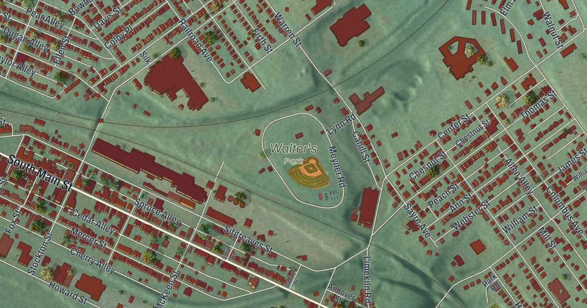 Map of Phillipsburg, New Jersey