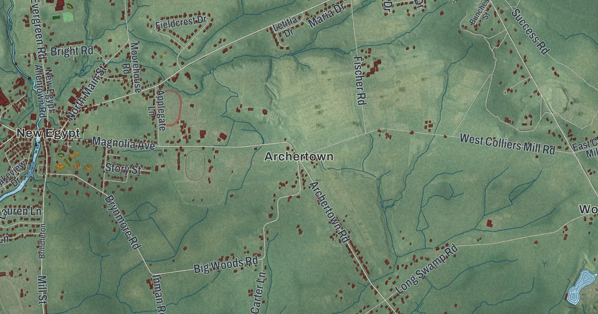 Map of Plumsted, New Jersey