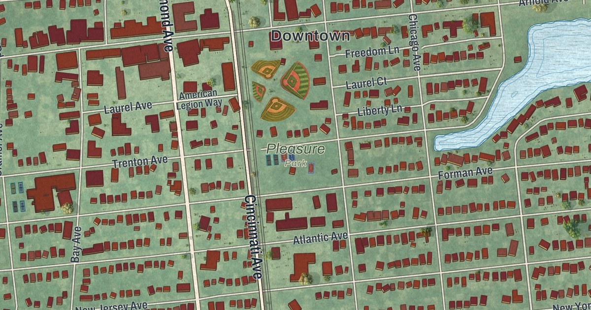 Map of Point Pleasant Beach, New Jersey