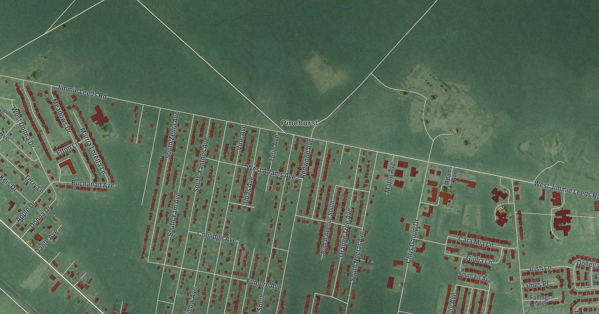 Map of Pomona, New Jersey