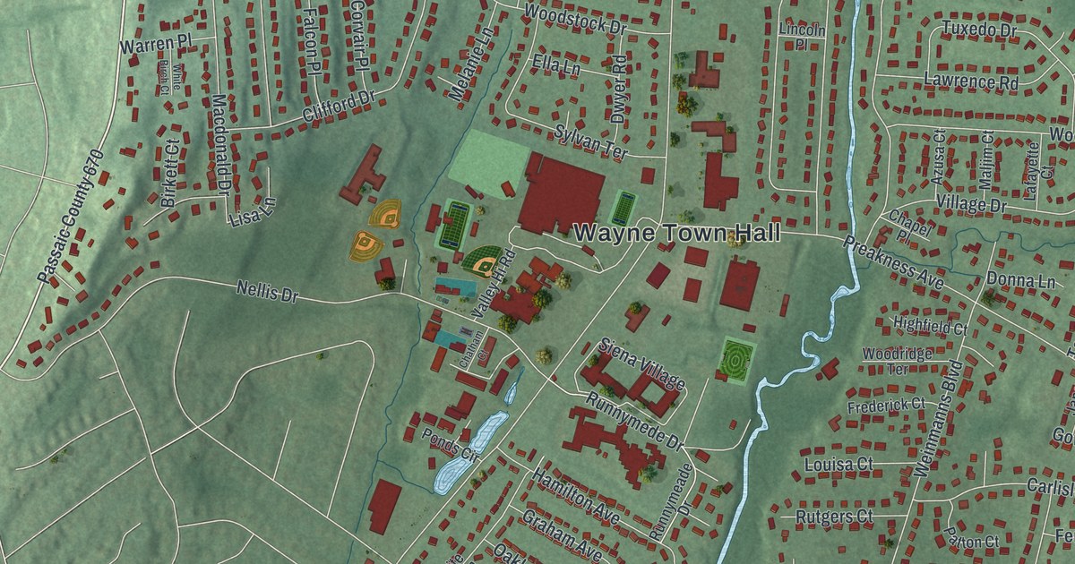 Map of Preakness, New Jersey