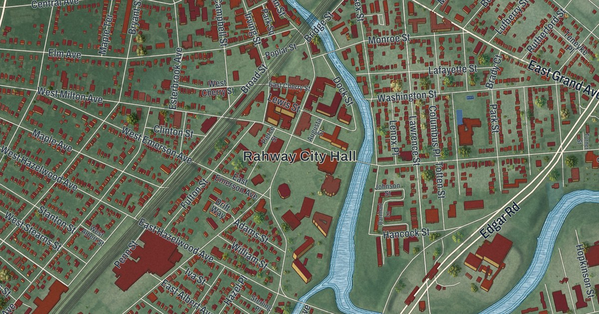 Map of Rahway, New Jersey
