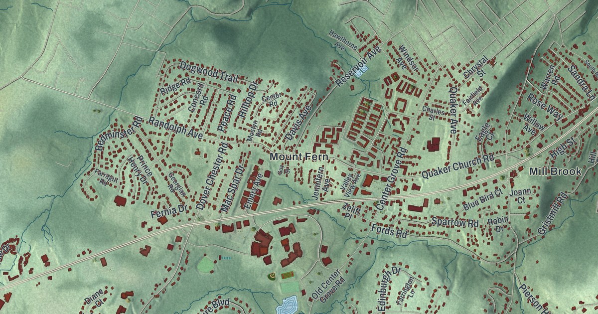 Map of Randolph, New Jersey