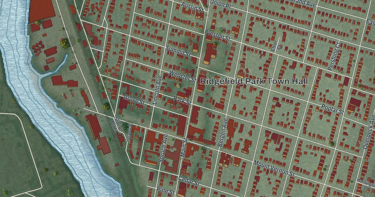 Map of Ridgefield Park, New Jersey