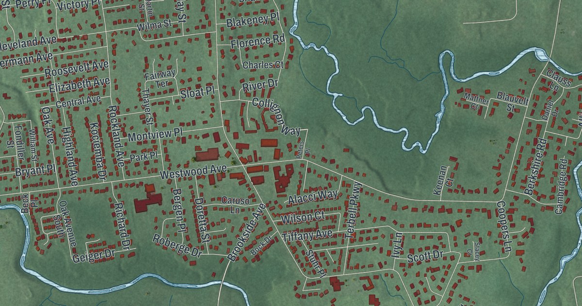 Map of River Vale, New Jersey