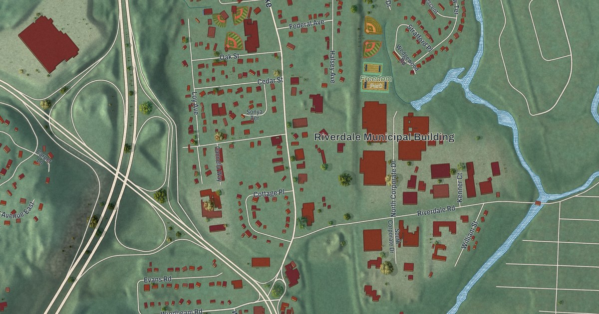 Map of Riverdale, New Jersey