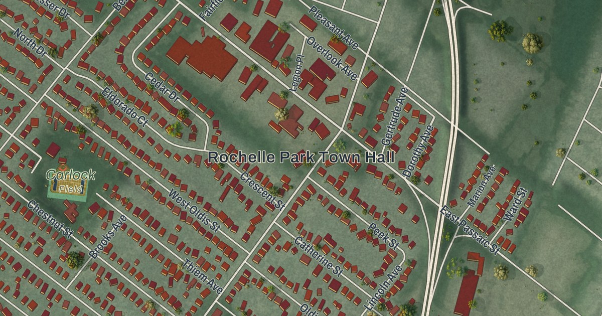 Map of Rochelle Park, New Jersey