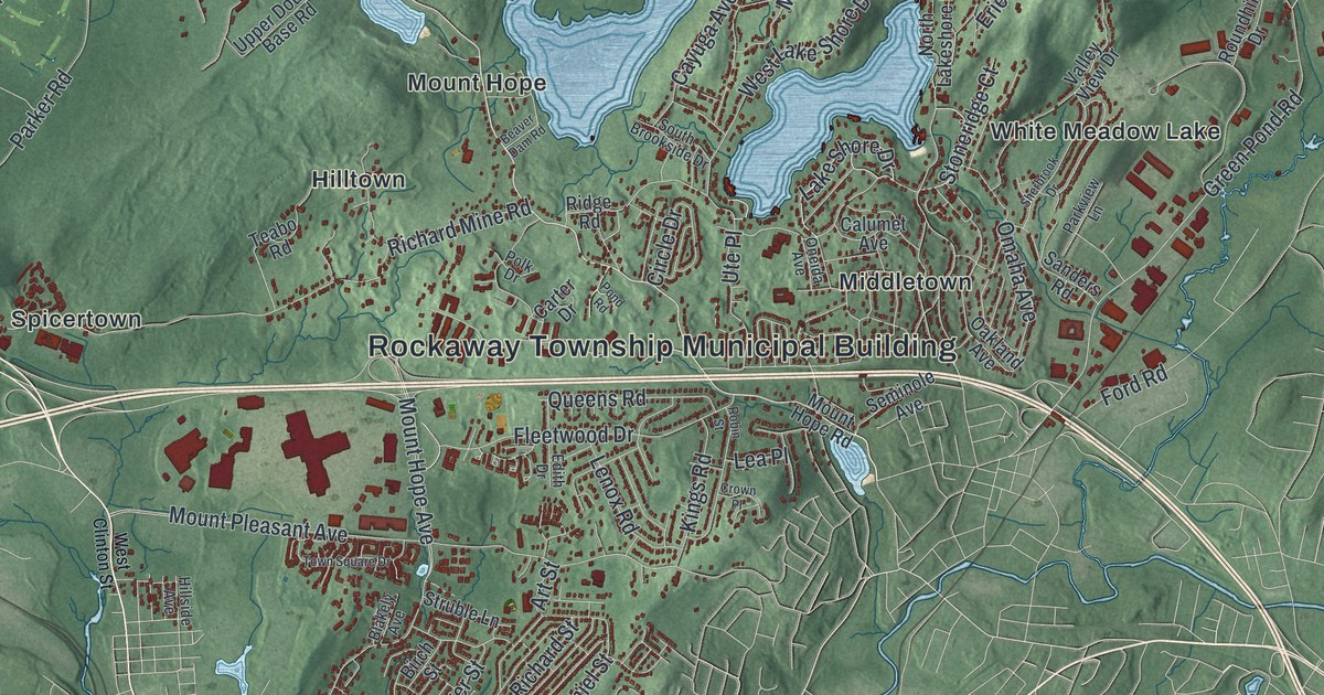 Map of Rockaway, Morris County, New Jersey