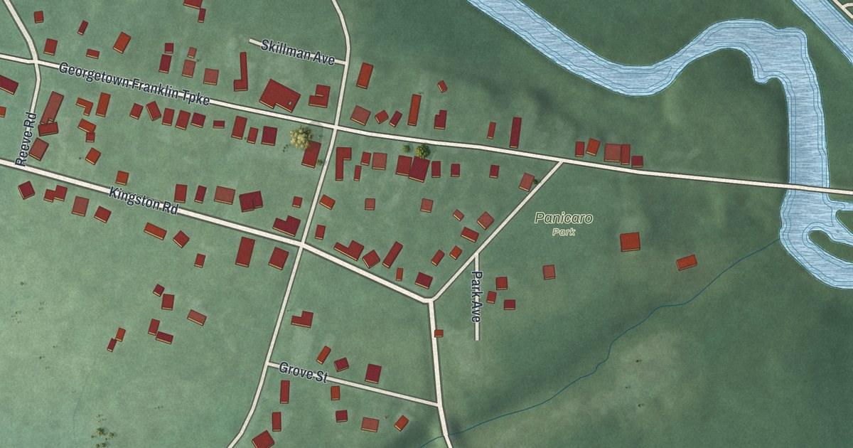 Map of Rocky Hill, New Jersey