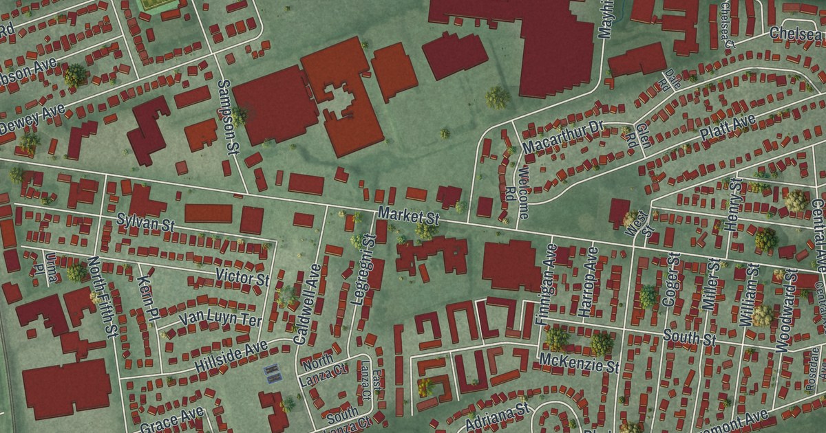 Map of Saddle Brook, New Jersey