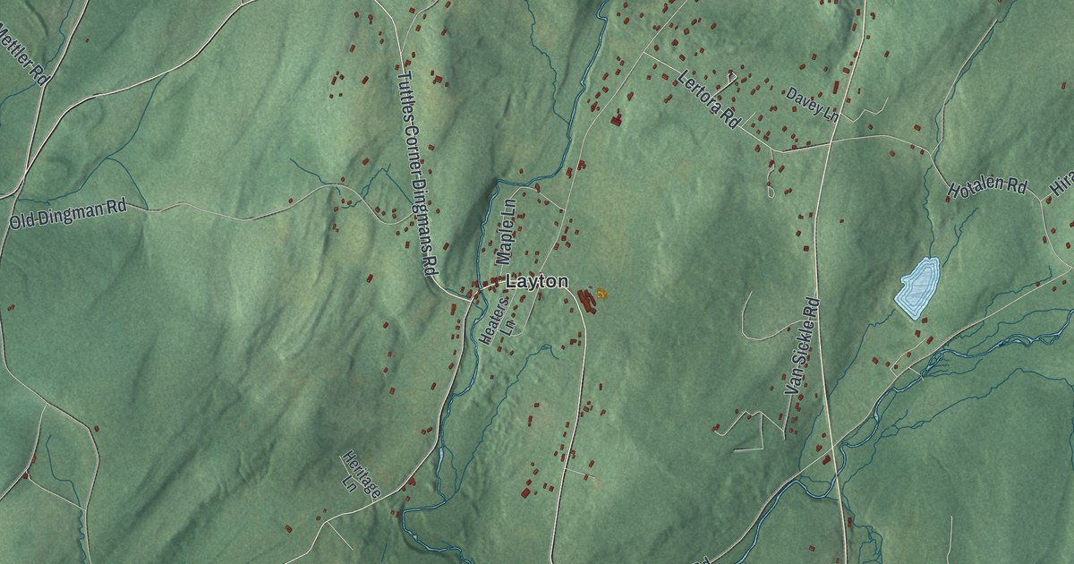 Map of Sandyston, New Jersey